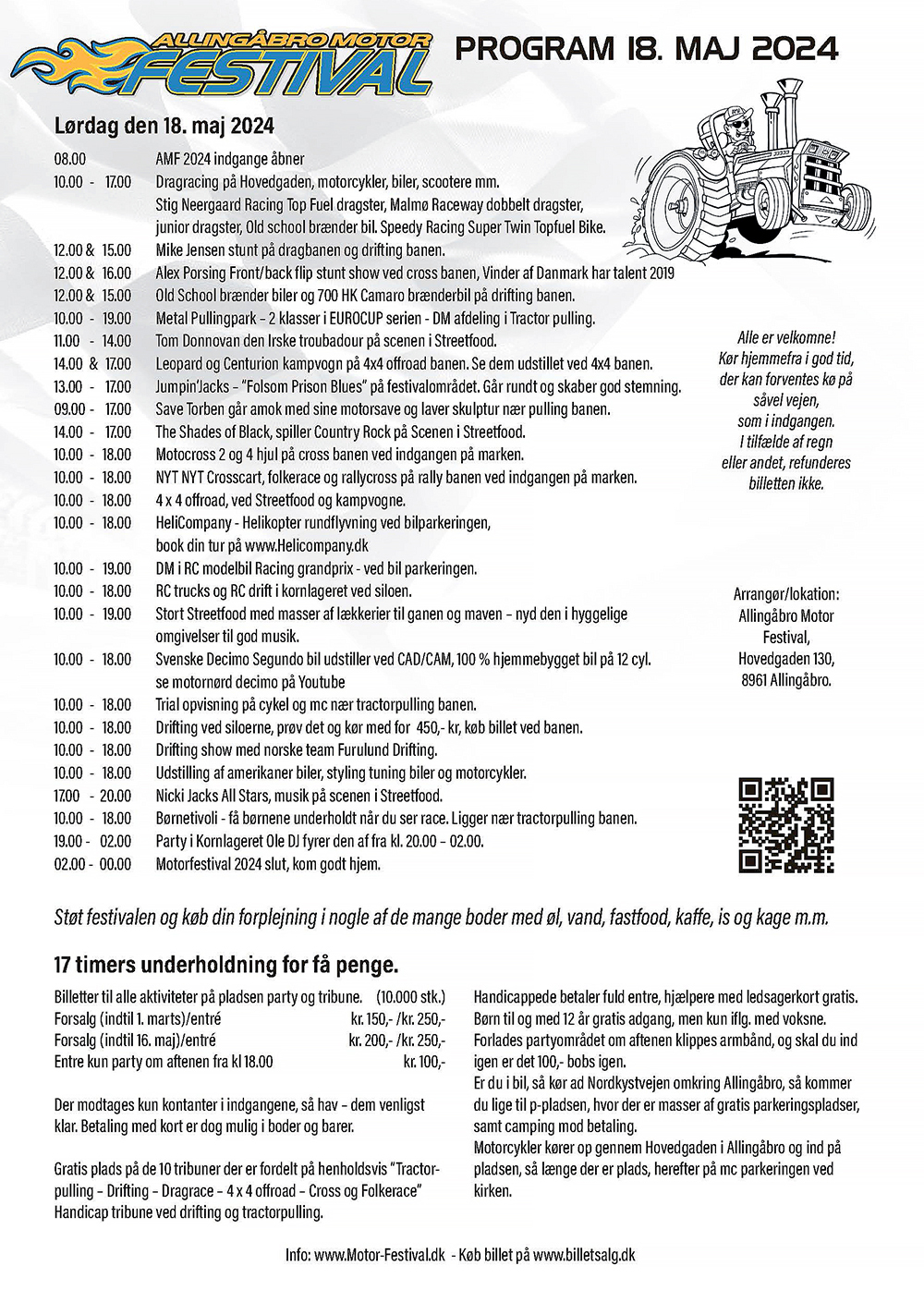 Program for Allingåbro Motor Festival 2024